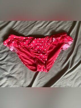 U.S. Polo Assn. Hot Pink Polka Dot Bikini Bottoms